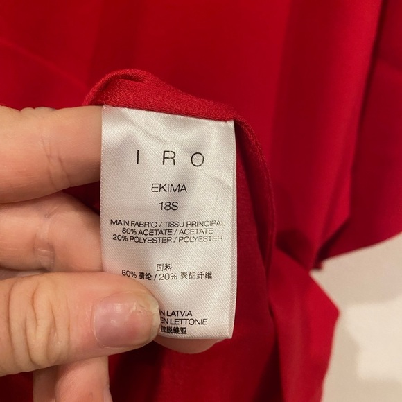 NEW IRO Ekima Asymmetrical Dress Size 6 - Picture 4 of 5